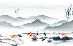 奢华高档新山水画 tif分层