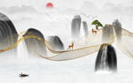 水墨高档山水画 tif分层