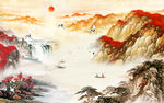 国画中式中国风画 TIF分层