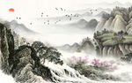 大气新风景山水画 TIF分层