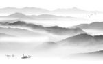 别墅风景山水画 TIF分层画