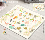 可爱动物英文字母地垫设计