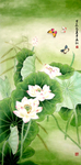 荷花装饰画