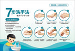 标准七步洗手法