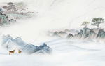 中式新款新山水画 tif分层