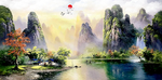 山水油画