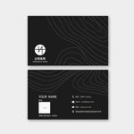 黑色线条名片