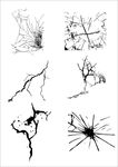 裂纹矢量图手绘图案