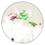 荷花风景画