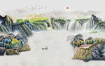 水墨山水画