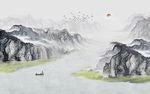 水墨山水画