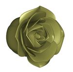 玫瑰花3d打印模型stl圆雕图