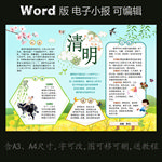 word版电子小报传统节气清明
