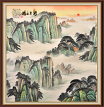 山水画国画山水画