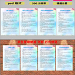 天蓝色清新简约学生管理制度展板