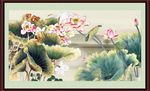 国画荷花