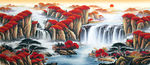 鸿运当头国画