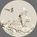 玉兰花花鸟画