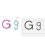 字母g书写顺序
