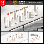廉政楼梯文化墙算好七笔账展板