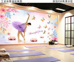 芭蕾舞舞蹈室工装壁画