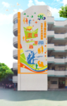 校园建筑外观的艺术浮雕墙设计