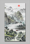 山水画国画山水画