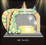 生日宝宝宴背景效果图