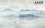 宁静致远山水大理石背景墙