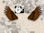 翅膀背景墙