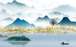 新款高端山水画 tif分层