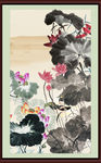 国画荷花