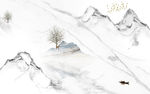 爵士白新山水极品画 TIF分层