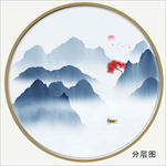圆形国画