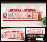 防火减灾消防文化墙形象墙贴