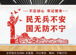 国防民兵文化墙
