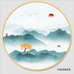 禅意水墨画