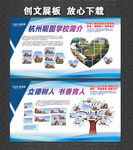 学校展板 文明校园 学校简介
