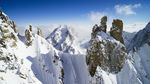 航拍雪山
