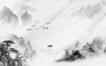 现代 高端山水画 tif分层
