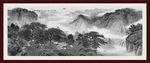 水墨山水水墨画