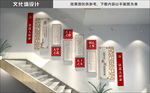 红色印记党建楼梯文化墙