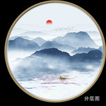 禅意水墨画