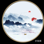 禅意山水画