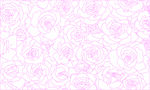 玫瑰花 线条底纹 矢量 压纹