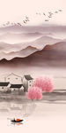江南装饰玄关画 TIF分层