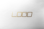 大气金色LOGO样机素材