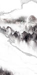 水墨山水玄关画 TIF分层