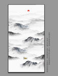 水墨中式壁画