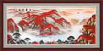 聚宝盆山水画
